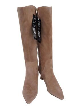 Naturalizer Deesha Knee-High Narrow Kitten Heel Boots Cafe Brown US 8.5 EU 39